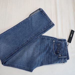 NWT Fashion Nova 90’s Split Hem Straight Leg Jeans